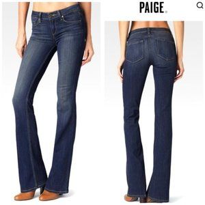 PAIGE Melbourne Mid Rise Bootcut Blue Jeans